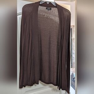 Express Chocolate Brown Knit Cardigan